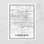 Lawrence Map Postkarte (Vorderseite)