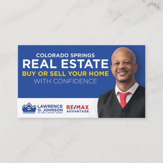 Lawrence O. Johnson Real Anwesen Business Cards Visitenkarte (Vorderseite)