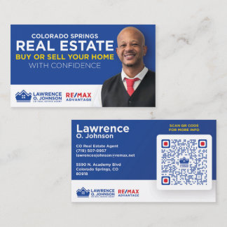 Lawrence O. Johnson Real Anwesen Business Cards Visitenkarte