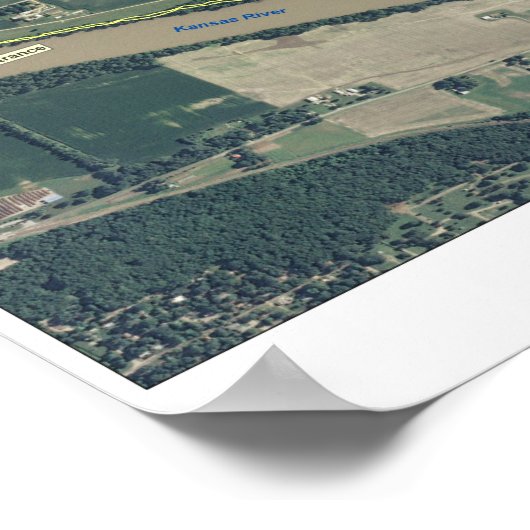 Lawrence River Trails Poster (Ecke)