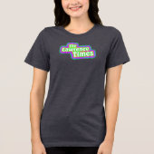 Lawrence Times groovy femme - Kohle Tri-Blend Shirt (Vorderseite)
