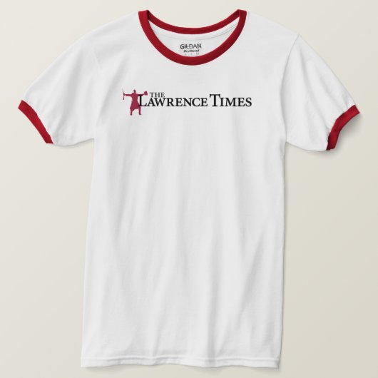 Lawrence Times ringer T-Shirt (Design vorne)