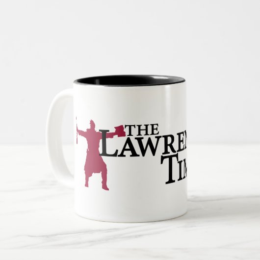 Lawrence Times zweifarbige Tasse (Vorderseite Links)