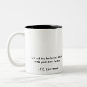 Lawrence von Arabien-Tasse Zweifarbige Tasse (Links)