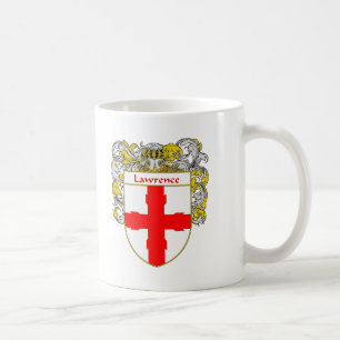 Lawrence-Wappen/Familienwappen (überzogen) Kaffeetasse