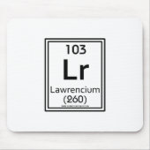 Lawrencium 103 mousepad (Vorne)