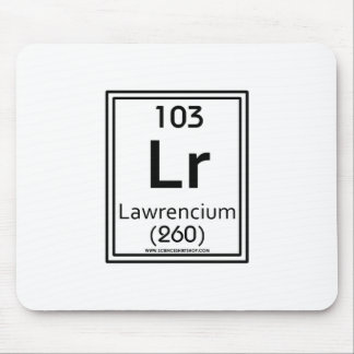 Lawrencium 103 mousepad