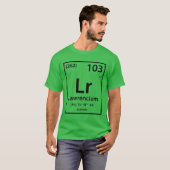 Lawrencium-Element (schwarz) T-Shirt (Vorne ganz)