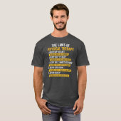 Laws Of Physical Therapy Therapist Funny PT Gait T-Shirt (Vorne ganz)