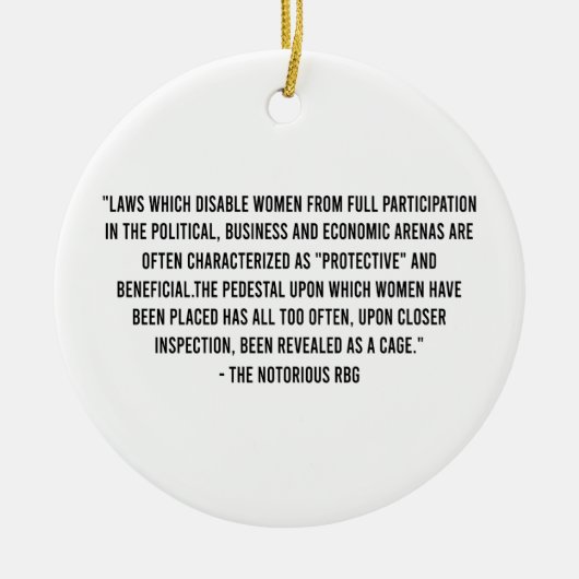 Laws which disabled woman from full partizipation keramik ornament (Vorne)