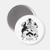 Lawson Familienwappen Magnet (Vorderseite/Rückseite)