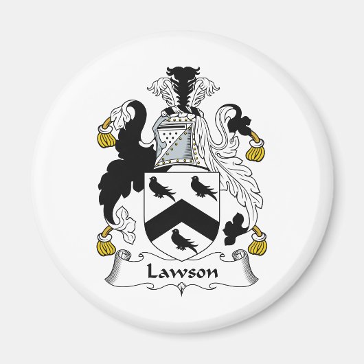 Lawson Familienwappen Magnet (Vorne)