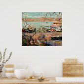 Lawson's River Scene-Boats and Houses Poster (Küche)