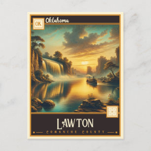 Lawton, Oklahoma   VINTAG Postkarte