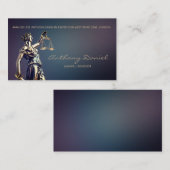 Lawyer Advocate Justice Solicitor Business Card Visitenkarte (Vorne/Hinten)