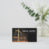Lawyer Advocate Law Justice Business Card Visitenkarte (Stehend Vorderseite)