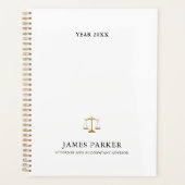 Lawyer Attorney At Law Classy White Planer (Vorderseite)