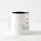 Lawyer Attorney At Law Classy White Zweifarbige Tasse (Vorderseite Links)