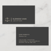 Lawyer Attorney Gold Scale Logo Law Office Visitenkarte (Vorne/Hinten)