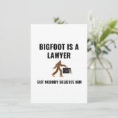 LAWYER BIGFOOT FEIERTAGSKARTE (Stehend Vorderseite)