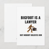 LAWYER BIGFOOT FEIERTAGSKARTE (Vorne/Hinten)