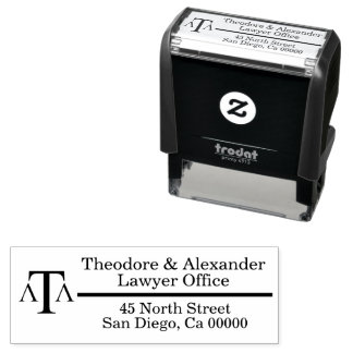 Lawyer Black Modern Business Permastempel