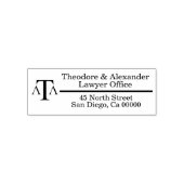 Lawyer Black Modern Business Permastempel (Design)