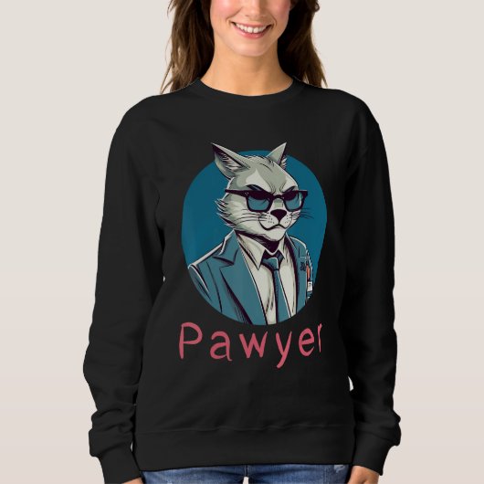 Lawyer Cat Meme for Law School Students and Gradua Sweatshirt (Vorderseite)