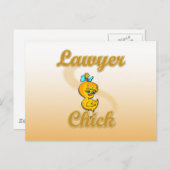 Lawyer Chick Postkarte (Vorne/Hinten)
