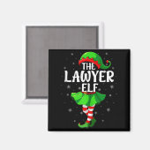 Lawyer Elf Christmas Girls Women Elf Squad Xmas Fa Magnet (Vorderseite/Rückseite)