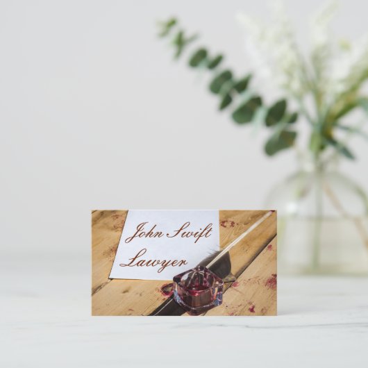 Lawyer Funny individuell anpassbar Visitenkarte (Stehend Vorderseite)