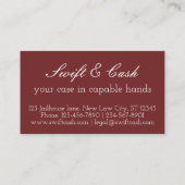 Lawyer Funny individuell anpassbar Visitenkarte (Rückseite)