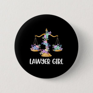Lawyer Girl Button