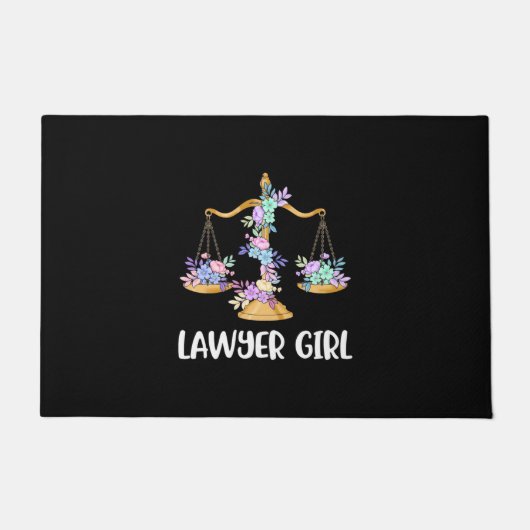 Lawyer Girl Fußmatte (Vorderseite)