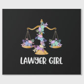 Lawyer Girl Geschenkpapier (Flach)