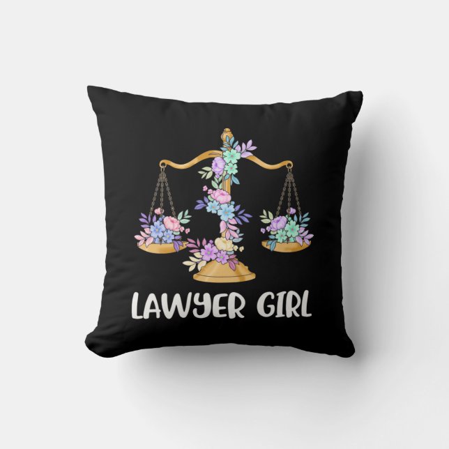 Lawyer Girl Kissen (Vorderseite)