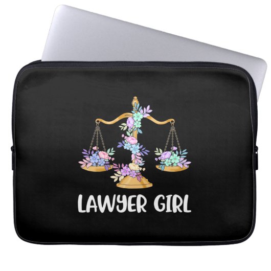 Lawyer Girl Laptopschutzhülle (Vorderseite)