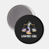 Lawyer Girl Magnet (Vorderseite/Rückseite)