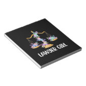 Lawyer Girl Notizblock (angewinkelt)