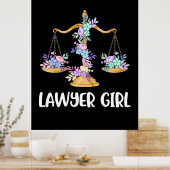 Lawyer Girl Poster (Küche)