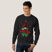 Lawyer Gnome Buffalo Plaid Matching Family Christm Sweatshirt (Vorne ganz)