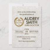 Lawyer Graduation  Einladung (Vorderseite)