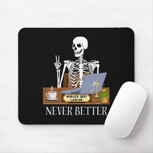Lawyer Halloween Mousepad (Mit Mouse)