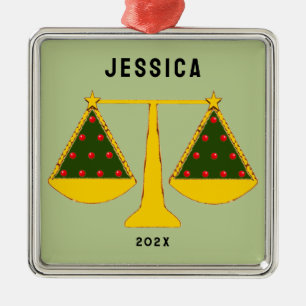 Lawyer Holiday Geschenk Ornament Aus Metall