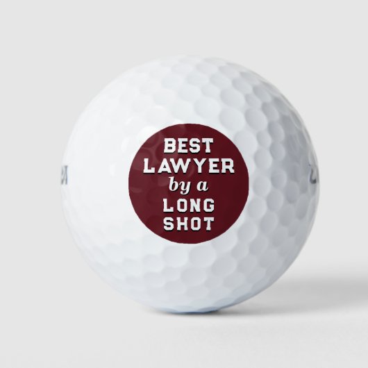 Lawyer Novelty Geschenk Golfball (Vorderseite)