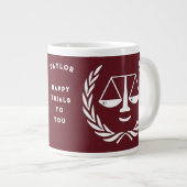 Lawyer Novelty Gift Personalisierte Riesenkaffee T Jumbo-Tasse (Vorderseite Rechts)