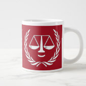 Lawyer Novelty Gift Personalisierte Riesenkaffee T Jumbo-Tasse (Rechts)