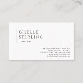 Lawyer Simple Modern Professional QR Code Visitenkarte (Vorderseite)