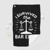 Lawyer Survived The Bar Exam Golfhandtuch (Insitu)
