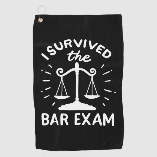 Lawyer Survived The Bar Exam Golfhandtuch (Vorderseite)